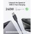 Anker 544 USB C to USB C Cable 240W, Bio-Nylon Charging Type C Fast Charger Cable for MacBook iPad 1M - Black